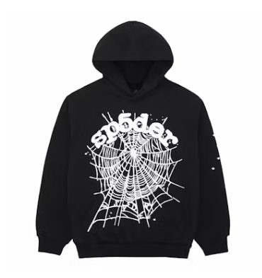 Sp5der OG Web Hoodie, Black, Large