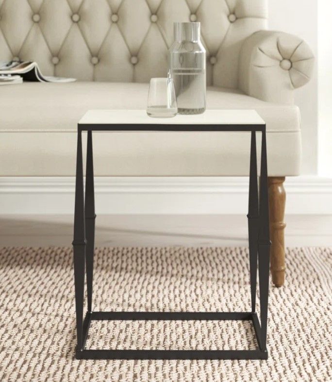 Birch Lane Agatie Marble Top End Table
