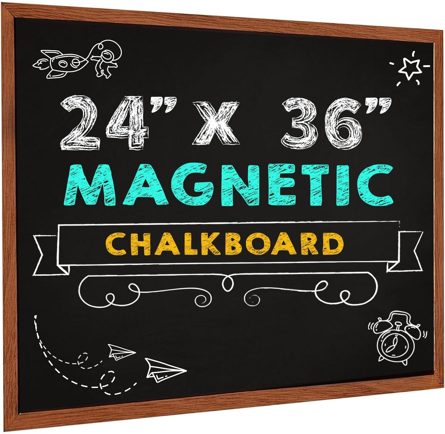 Besso Boards 24 x 36 Magnetic Chalkboard Blackboard