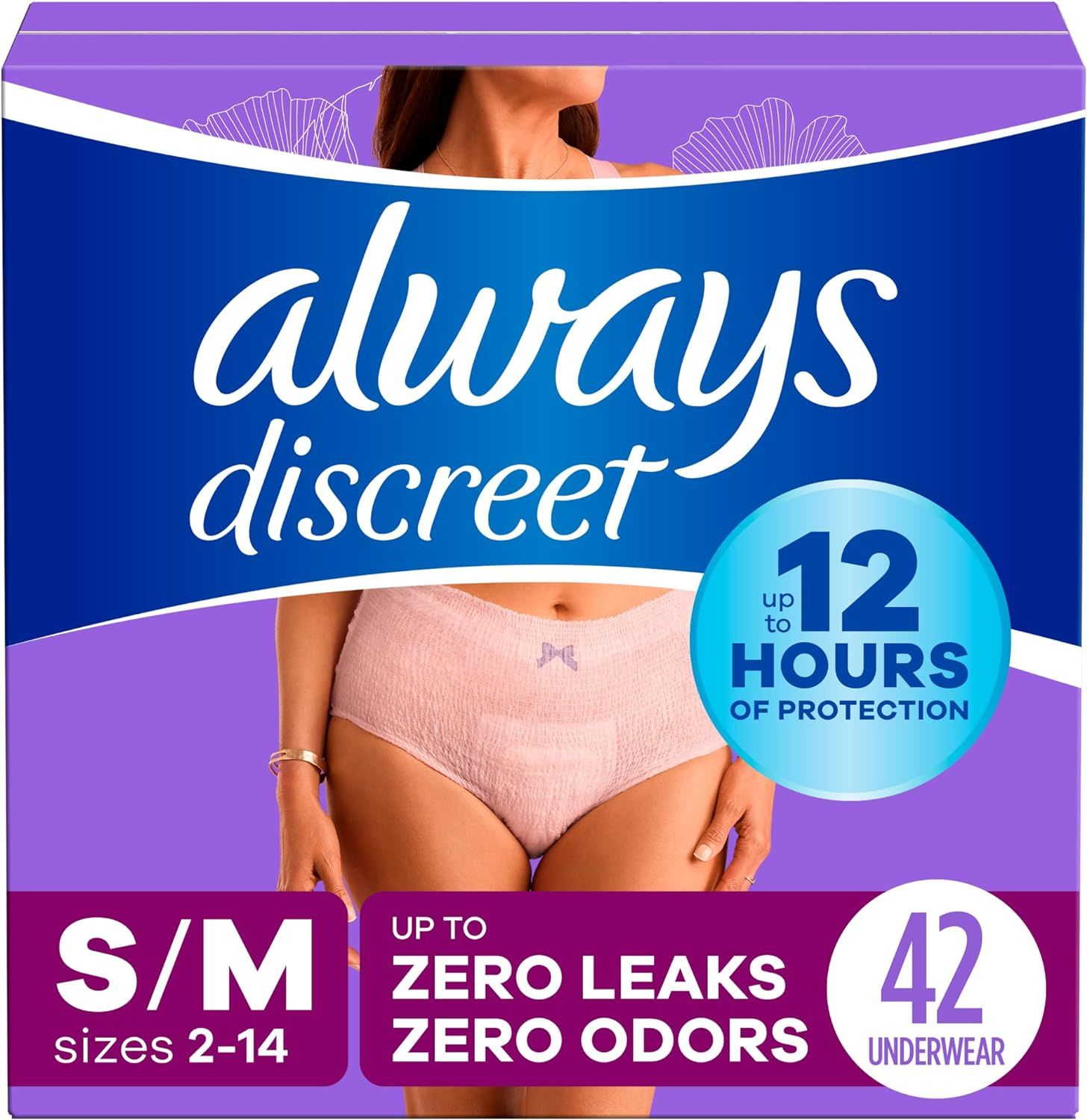 Always Discreet Incontinence &amp; Postpartum Underwear For Women