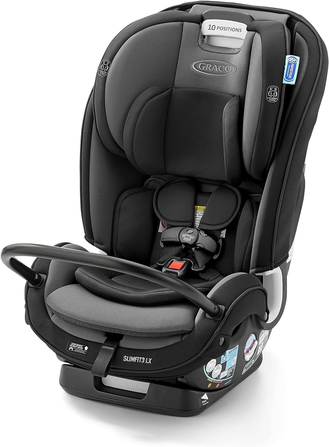 Graco SlimFit3 LX 3-in-1 Car Seat ft. Anti-Rebound Bar, Gotham