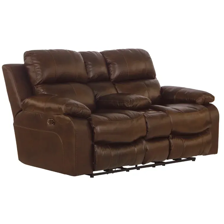 Wildon Home Zunaira 79&quot; Leather Match Pillow Top Arm Reclining Loveseat