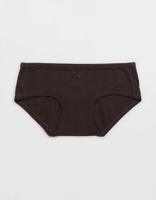 Aerie Real Free Ribbed Boybrief Underwear, XL, Black