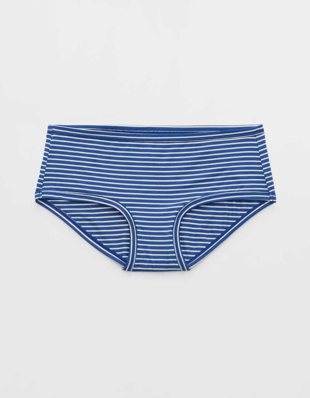 Aerie Superchill Modal Boybrief Underwear, XL, Blue Stripe