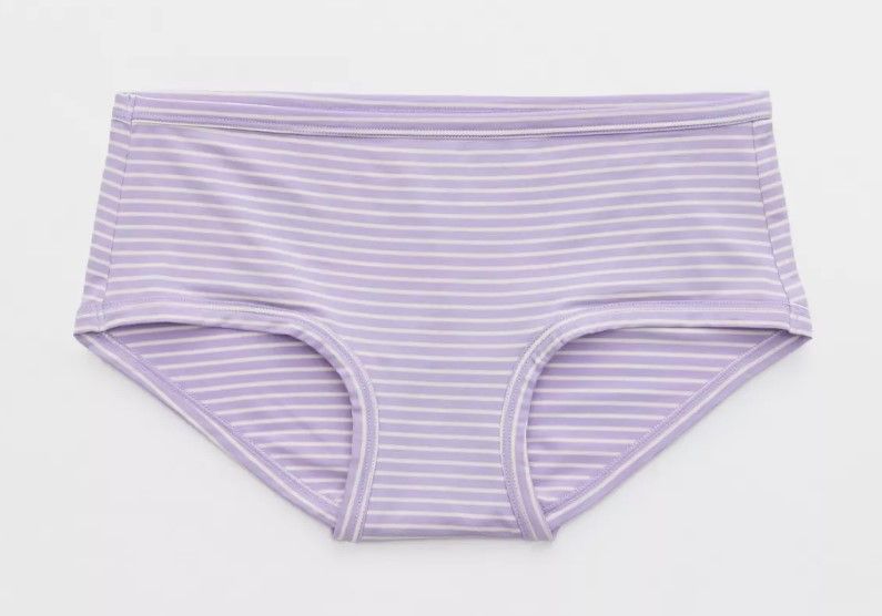 Aerie Superchill Modal Boybrief Underwear, Purple Stripe, XL