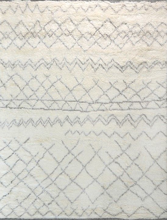 9&#39; x 12&#39; Exquisite Rugs Moroccan Rug - Ivory, Charcoal