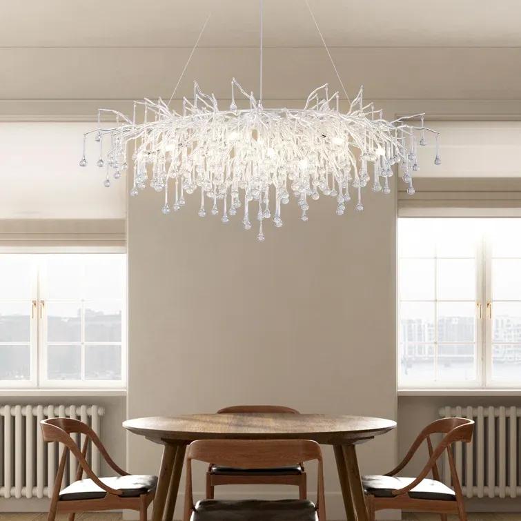 Everly Quinn Paree 47.5&quot; Luxury Real Crystal Chandelier