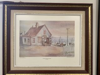 June Olsen, &#39;Lunenburg Marine Blacksmith&#39; Sept 28/80 Signed Print