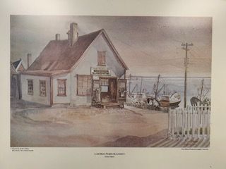 June Olsen, 'Lunenburg Marine Blacksmith' Sept 28/80 Signed Print