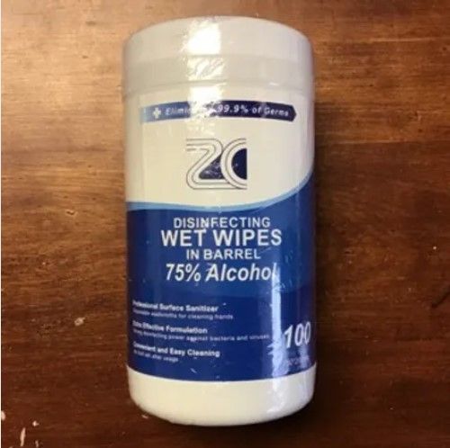 Disinfecting Wet Wipes, 100ct