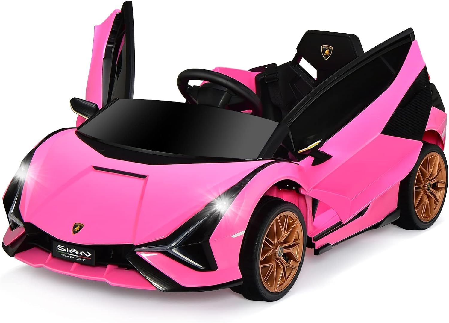 INFANS 12V Licensed Lamborghini Sian Kids Ride On Car