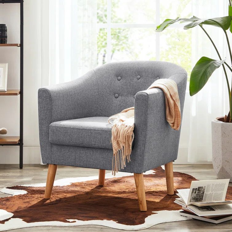 Zipcode Design Dreer Upholstered Barrel Chair