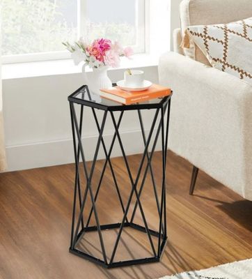 Hexagonal Accent End Table