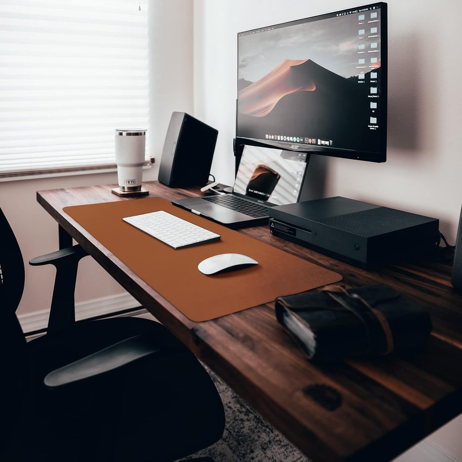 Leather Mat Desk Pad &amp; Blotter Protector