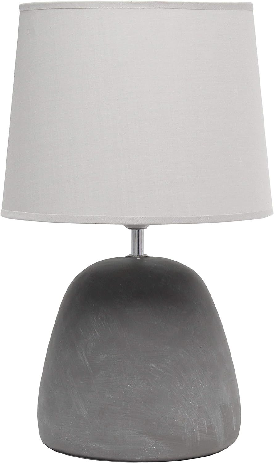 Simple Designs Round Concrete Table Lamp