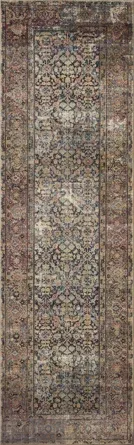 Amber Lewis x Loloi Morgan Denim/Multi Rug, 2&#39;3&quot; x 11&#39;6&quot;