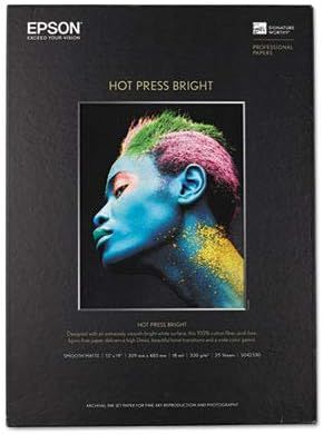 Epson Hot Press Bright Fine Art Paper, 13&quot; x 19&quot;