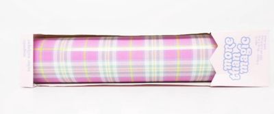 More Than Magic Girl Talk Magnetic Wall Paper, Pink Plaid