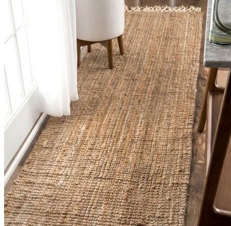 Bay Isle Home Werts Handmade Farmhouse Jute Rug, 2&#39;6&#39; x 10&#39;