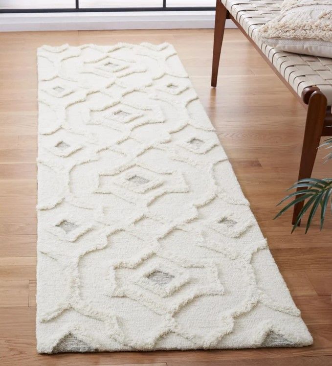 House of Hampton Brumbelow Wool Geometric Rug, 2&#39;3&quot; x 8&#39;