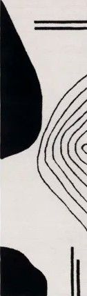 AllModern Felipe Hand Tufted Wool Abstract Rug, 2&#39;3&quot; x 8&#39;
