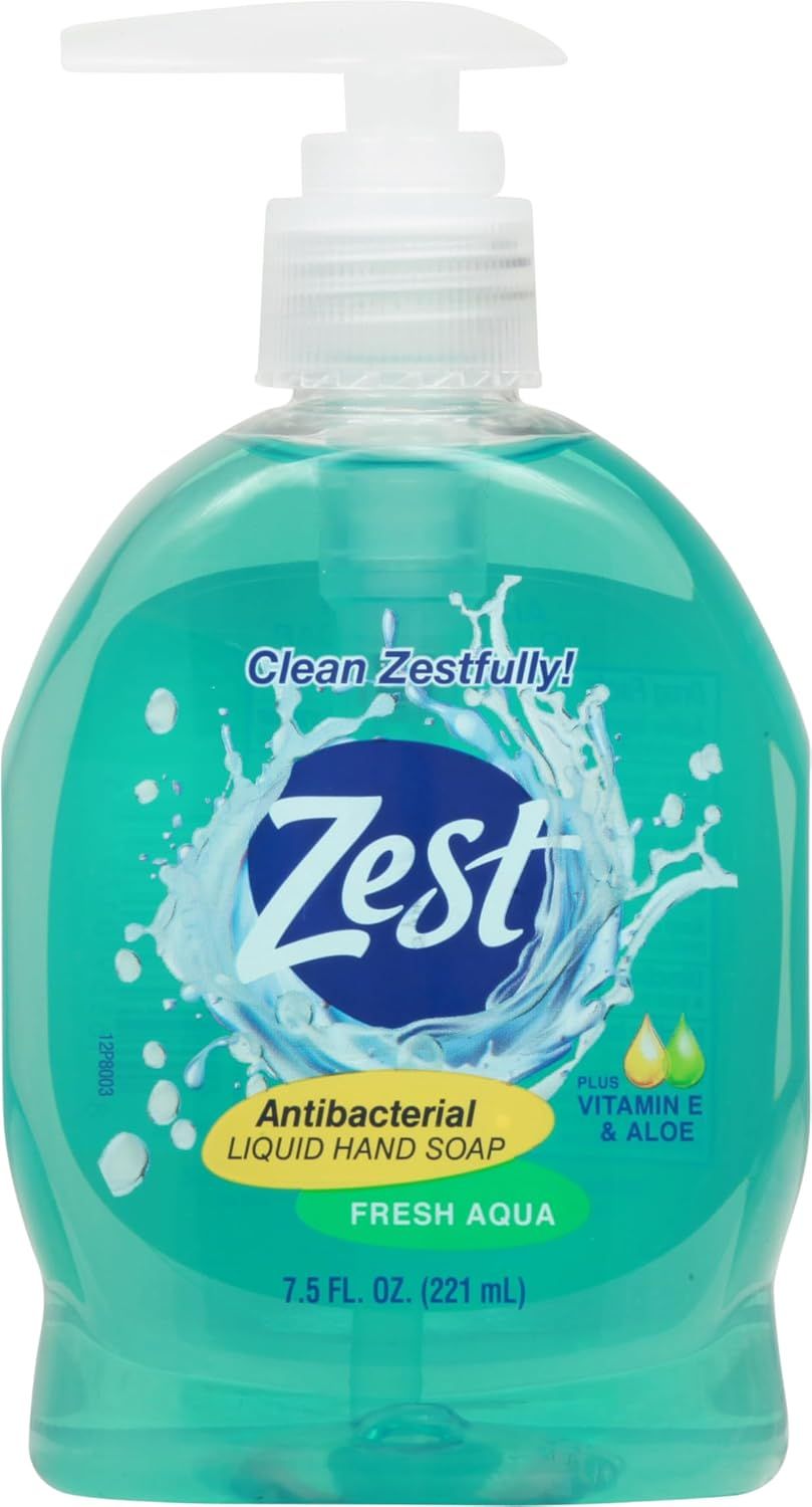 Zest Antibacterial Liquid Hand Soap, 221ml