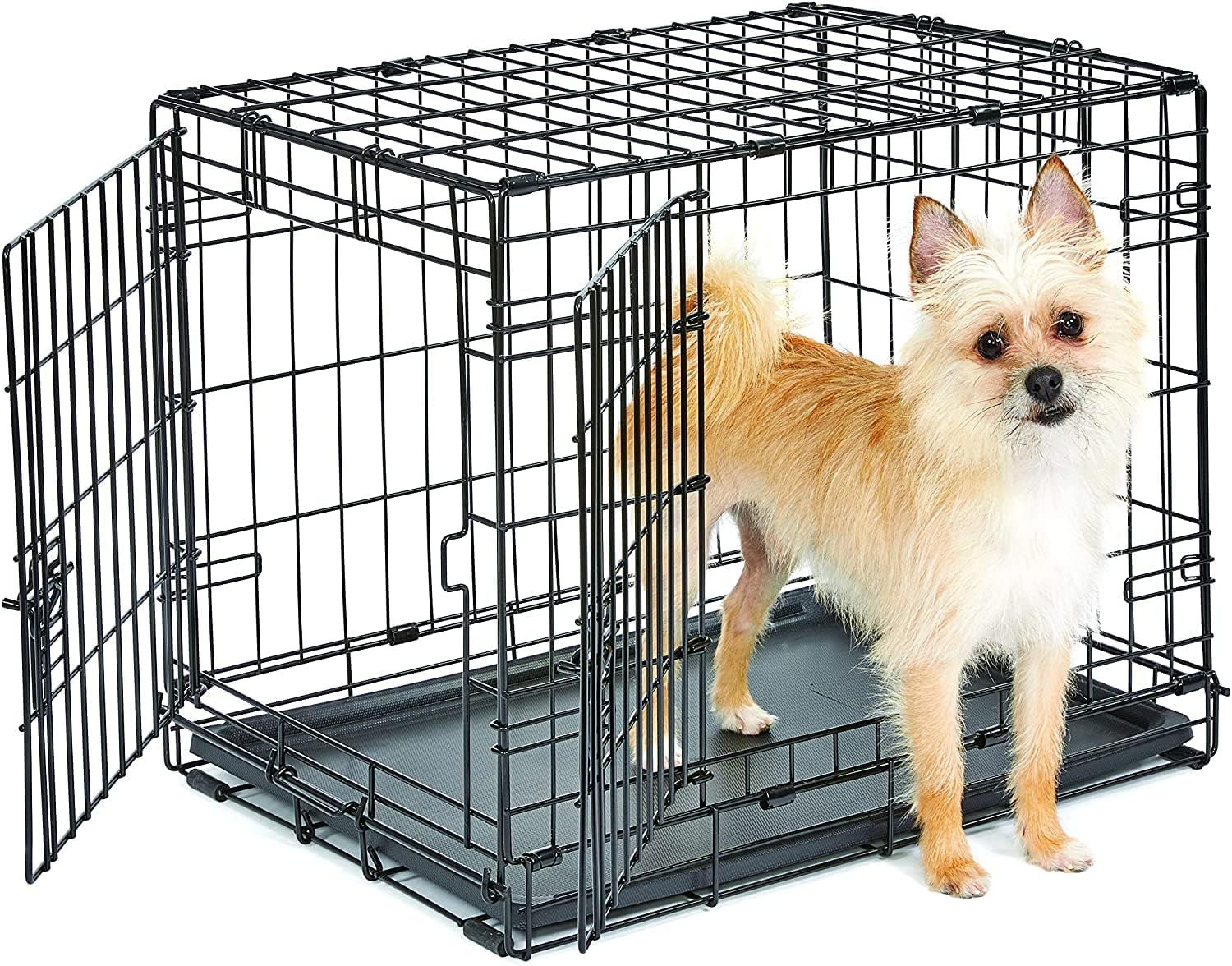 24&quot; Double Door Foldable Dog Crate
