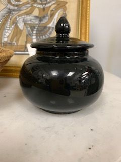 Black Storage Decor Vase