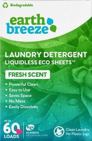 Earth Breeze Laundry Detergent Sheets