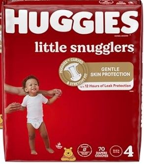 Huggies Size 4-Little Snugglers, 70 ct