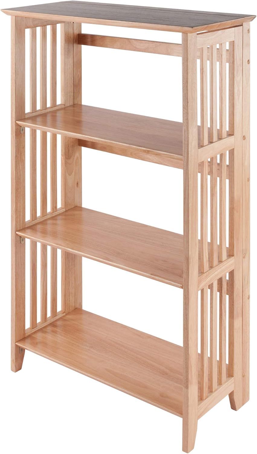 Winsome Wood Foldable 4-Tier Shelf, Natural