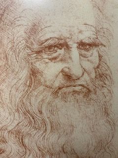 Leonardo Da Vinci, Self Portrait 15" x 21"