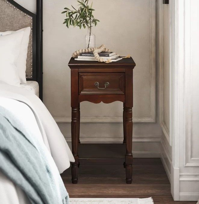 Ophelia &amp; Co. Liscomb Solid Wood Nightstand