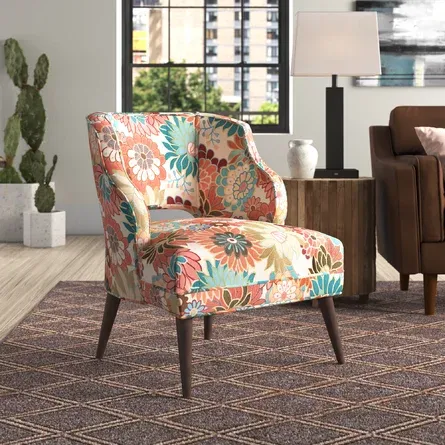 Wade Logan Tennison Open Back Accent Chair