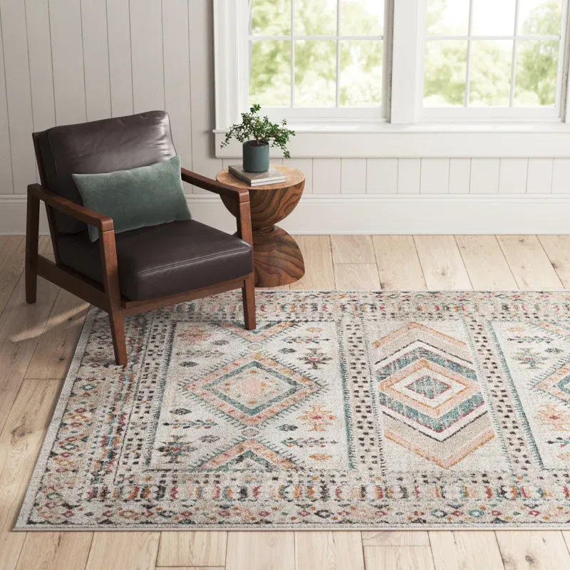 Union Rustic Laurentina Moroccan Rug, 5&#39;3&quot; x 7&#39;3&quot;