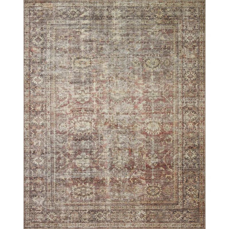 Loloi Amber Lewis x Georgie Bordeaux/Antique 7&#39;-6&quot; x 9&#39;-6&quot; Area Rug