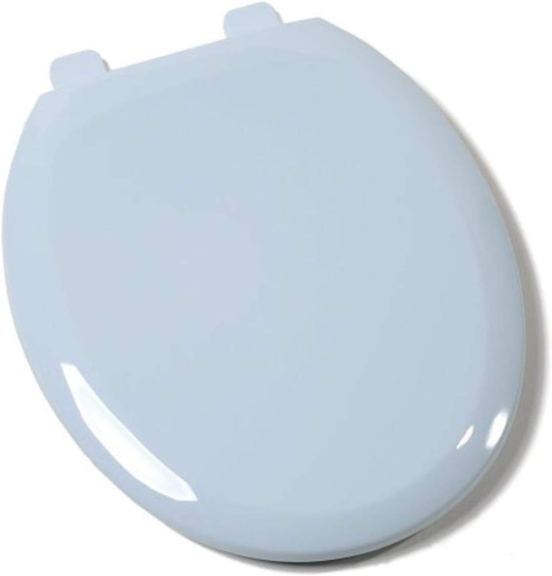Comfort Seats EZ Close Deluxe Plastic Toilet Seat, Round, Dresden Blue