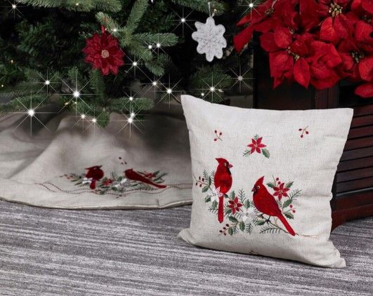 Mera Linens Cardinal Friends Cushion Cover (1)
