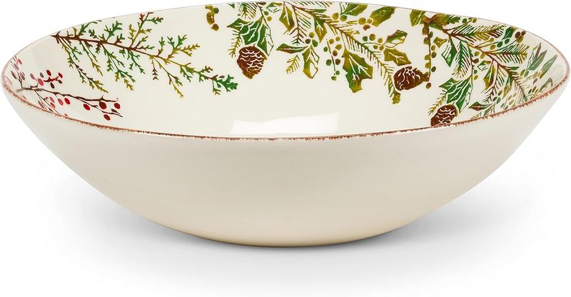 Abbott Collection Pine &amp; Berry Deep Bowl