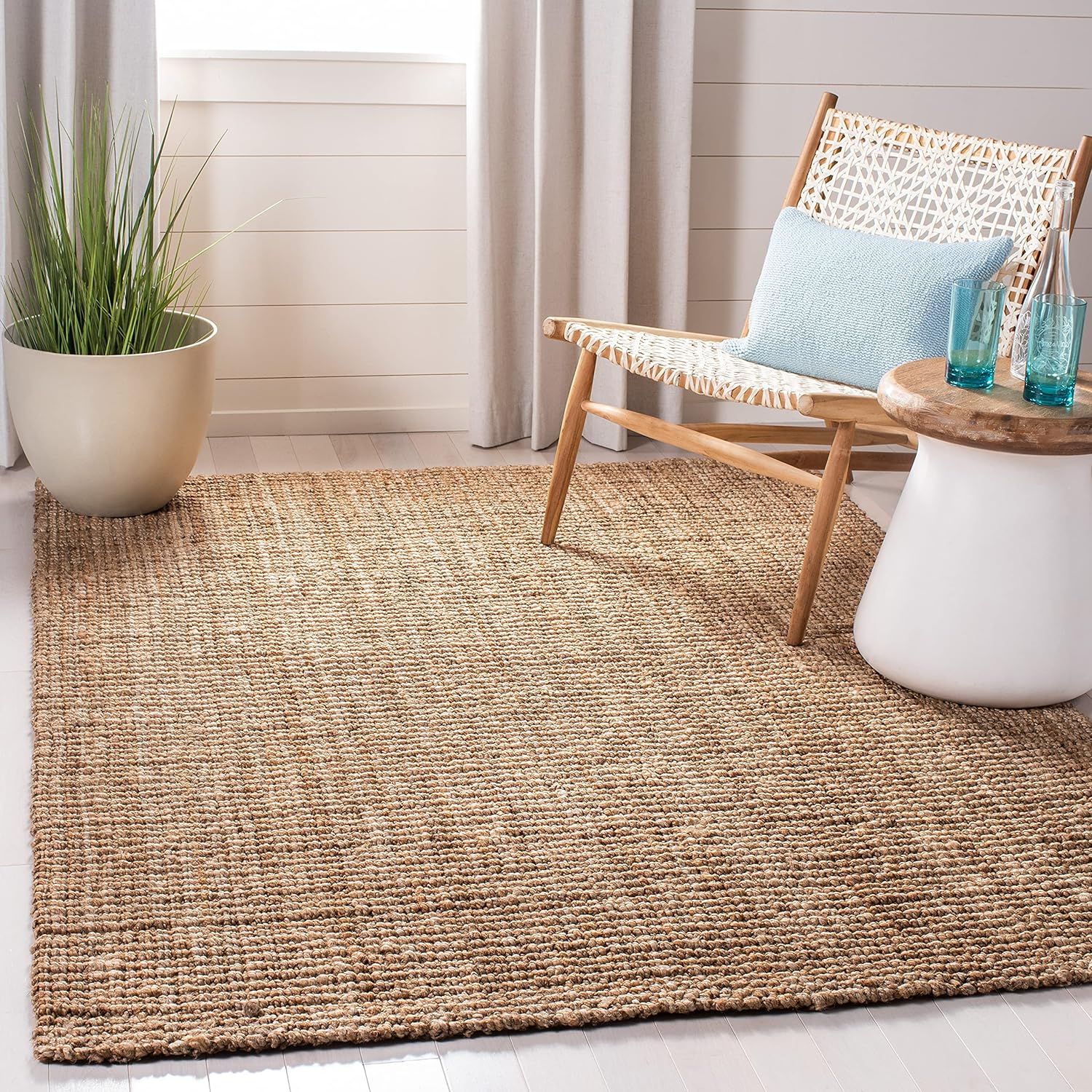 MARTHA STEWART x SAFAVIEH 3&#39; x 5&#39; Jute Rug, Natural
