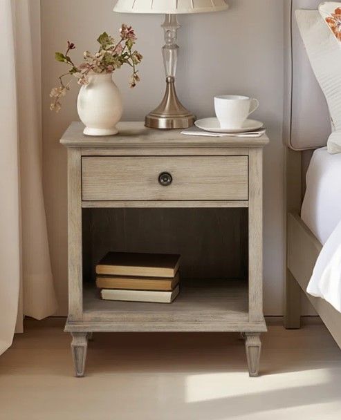 Scratch &amp; Dent* SET of 2, Gonzaga 1 Drawer Nightstands