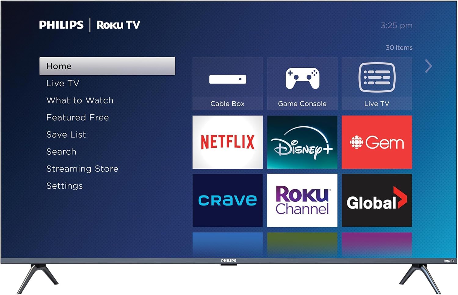 Philips Roku TV 43&quot; Frameless 4K Ultra HD Smart TV