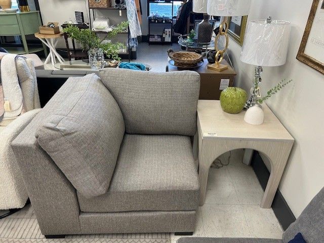 Grey Cuddle Corner Chair