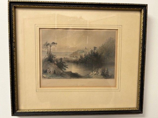 Vintage Print; Lily Lake
