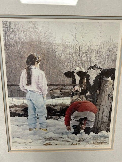 'Cows' Signed &amp; Numbered Print 897/1500; Paul Rupert