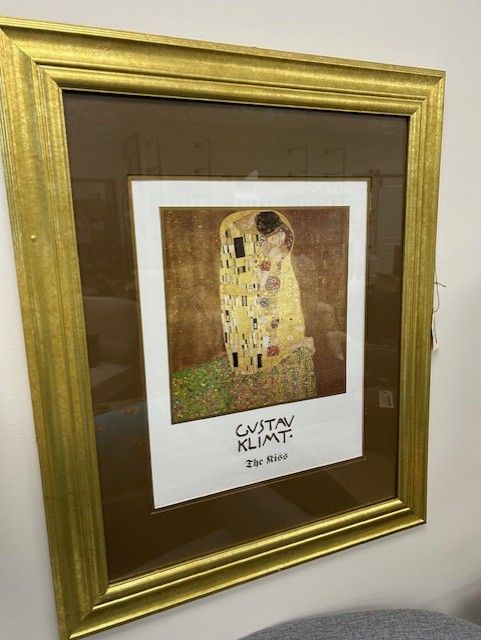 Gustav Klimt, The Kiss Framed Print 27.5&quot; x 33.5&quot;