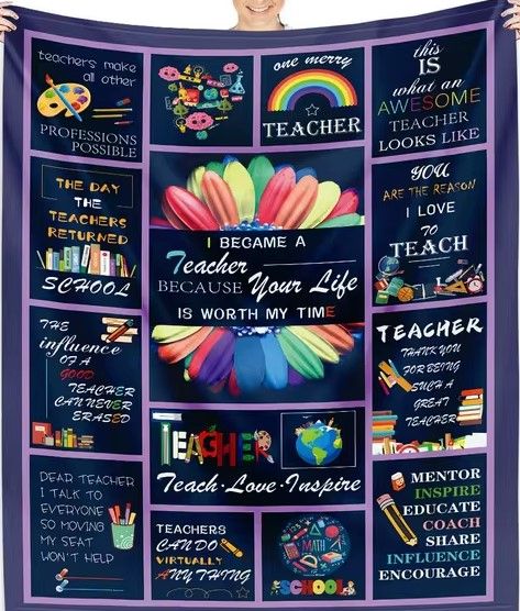 Teacher Appreciation Blanket, 130cm x 150cm