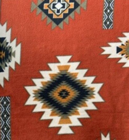 Vagabond Pet Supply Dog Crate Bed, Navajo Rust, 30&quot; x 48&quot;
