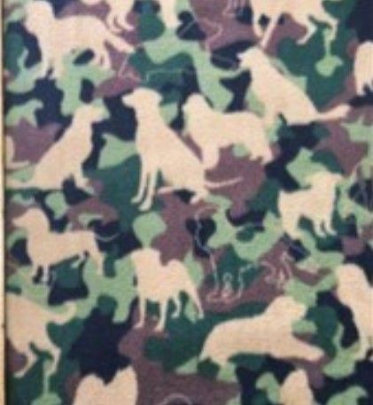 Vagabond Pet Supply Dog Crate Bed, Camo Dogs Green, 30&quot; x 48&quot;