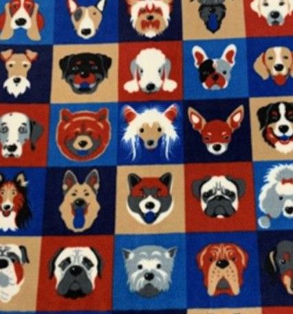 Vagabond Pet Supply Dog Crate Bed, Brown/Blue, 30&quot; x 48&quot;
